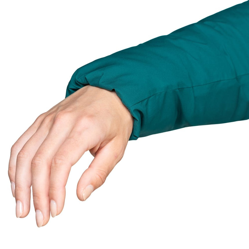 Mountain Equipment Andola Women's Jacket Outdoor Action Deep Teal- Elasticated Cuff