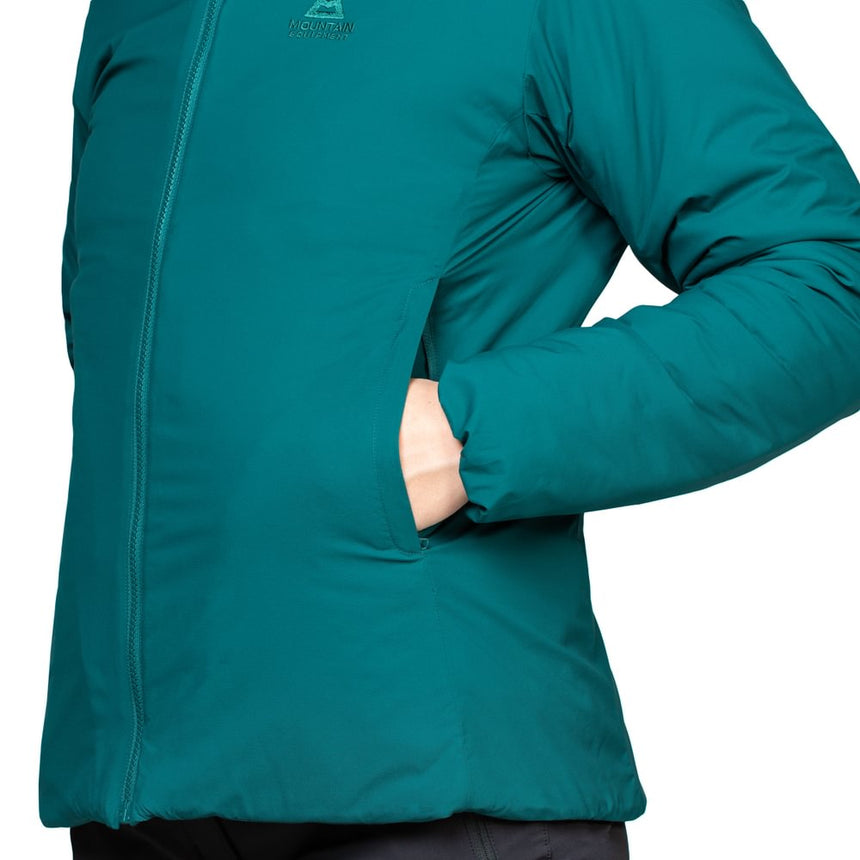 Mountain Equipment Andola Women's Jacket Outdoor Action Deep Teal- Zipped Handwarmer Pocket