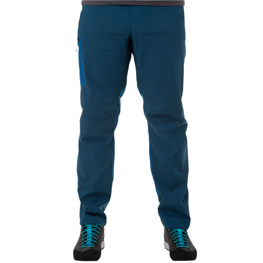 Mountain Equipment Anvil Men's Pant Outdoor Action Majolica/Alto Blue- Front Fit