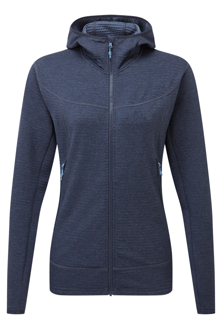 Mountain Equipment Apiro Hooded Women's Jacket Outdoor Action Cosmos- Front