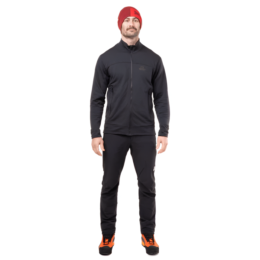 Mountain Equipment Apiro Men's Jacket Outdoor Action Black- Front Fit