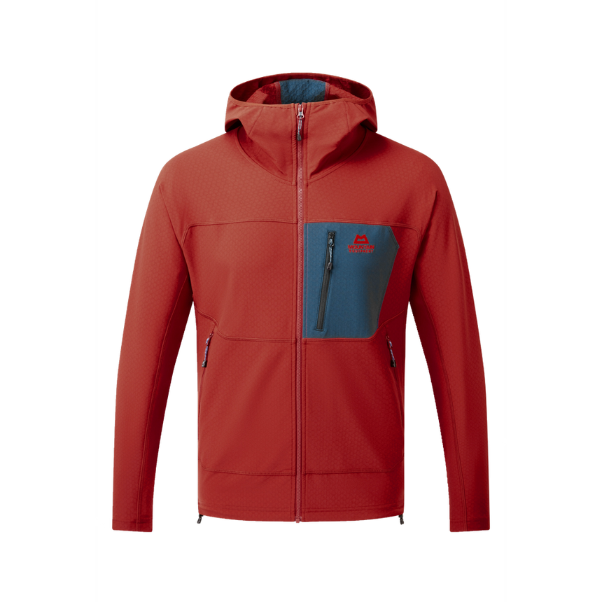 Mountain Equipment Arrow Hooded Men's Jacket Outdoor Action RedRock/Dusk- Front