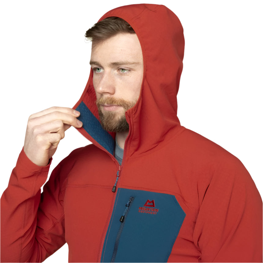 Mountain Equipment Arrow Hooded Men's Jacket Outdoor Action RedRock/Dusk- Hood