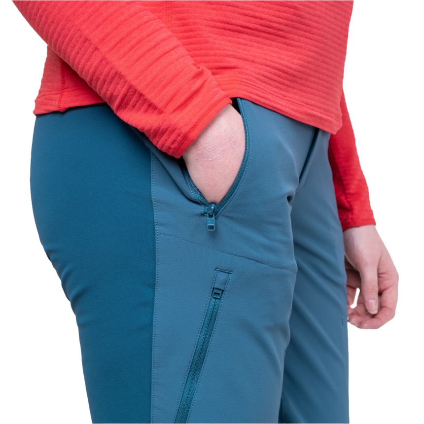 Mountain Equipment Chamois Women's Pant (AC) Outdoor Action IndianTeal/Maj- Hand Pocket