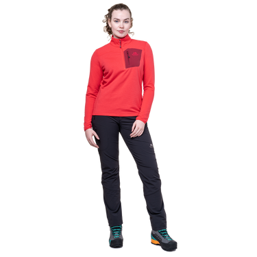 Mountain Equipment Chamois Women's Pant Outdoor Action Black- Front Fit on Model