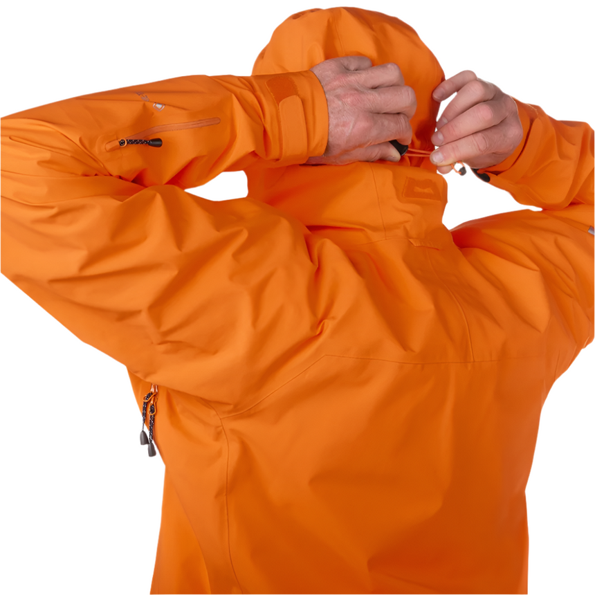 Mountain Equipment Changabang Men's Jacket Outdoor Action Mango- Rear Hood Adjuster