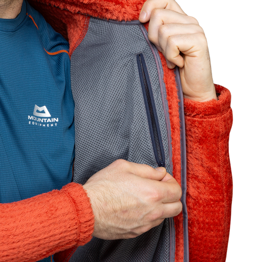 Mountain Equipment Concordia Men's Jacket Outdoor Action Red Rock- Hand Inside Pocket