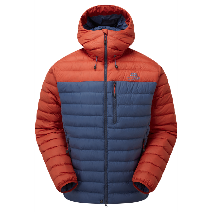 Mountain Equipment Earthrise Hooded Men's Jacket Outdoor Action Dusk/RedRock- Front