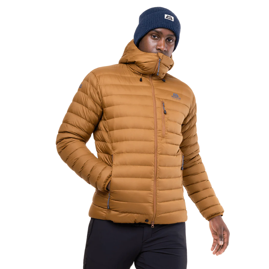 Mountain Equipment Earthrise Hooded Men's Jacket Outdoor Action Walnut- Hand Pocket