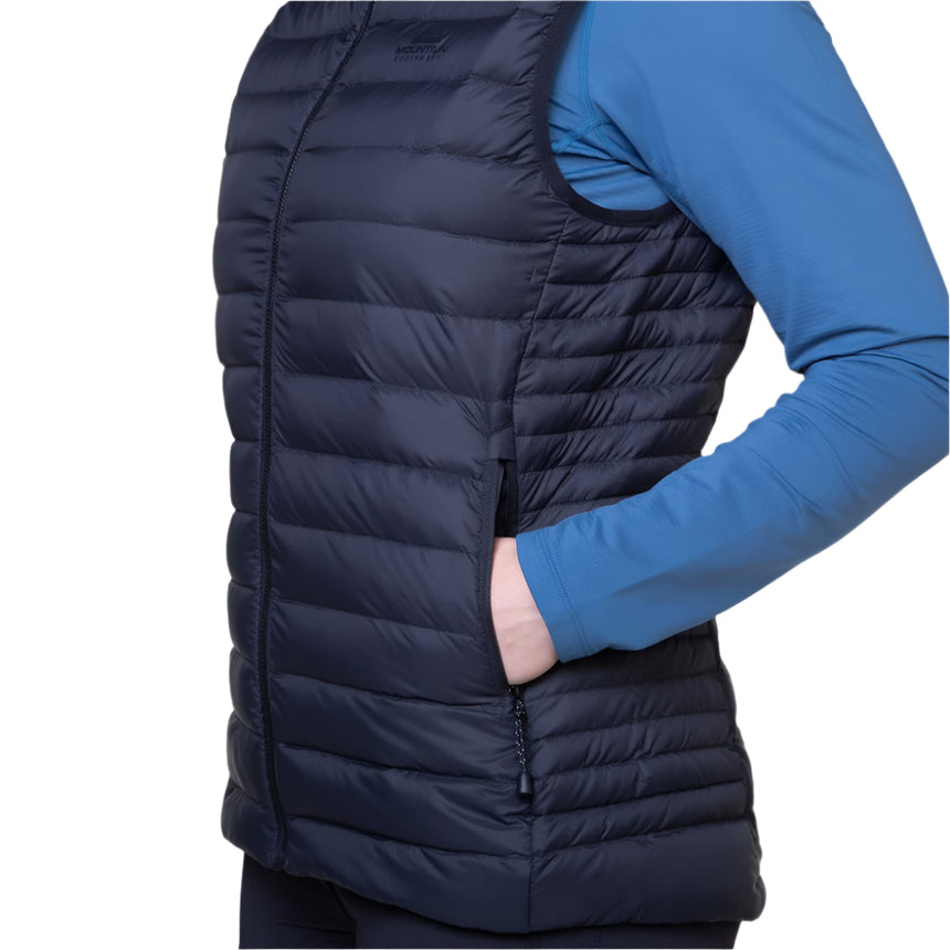 Mountain Equipment Earthrise Women's Vest Outdoor Action Black- Hand Pocket