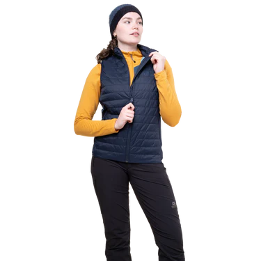 Mountain Equipment Fractal Women's Vest Outdoor Action Cosmos- YKK® centre front zip