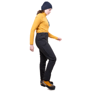 Mountain Equipment G2 Mountain Women's Pant Outdoor Action Black- Side Fit on Model