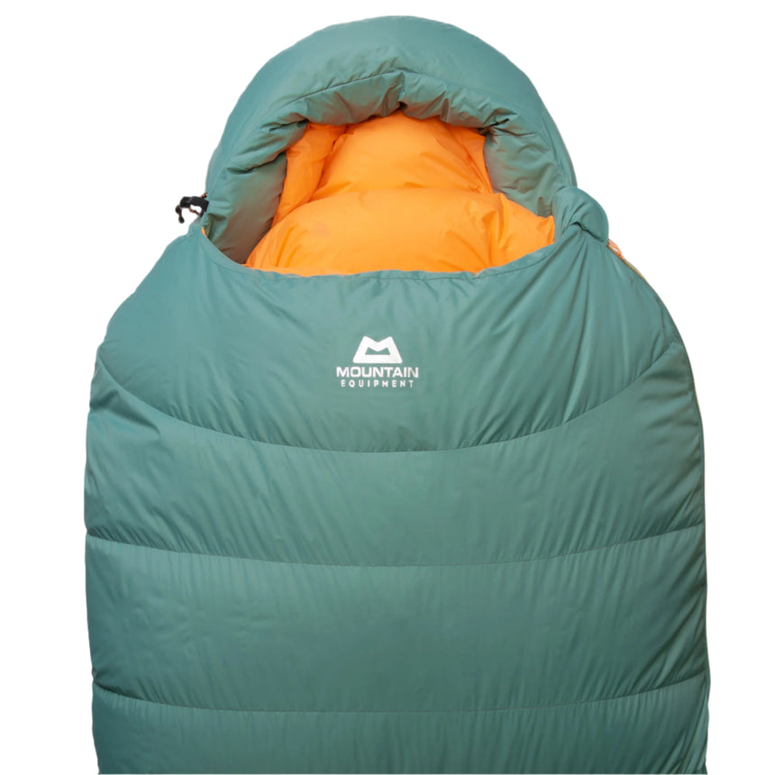 Mountain Equipment Glacier 1000 Women's Sleeping Bag (-21°C/-6°F) Outdoor Action Sage- Hood