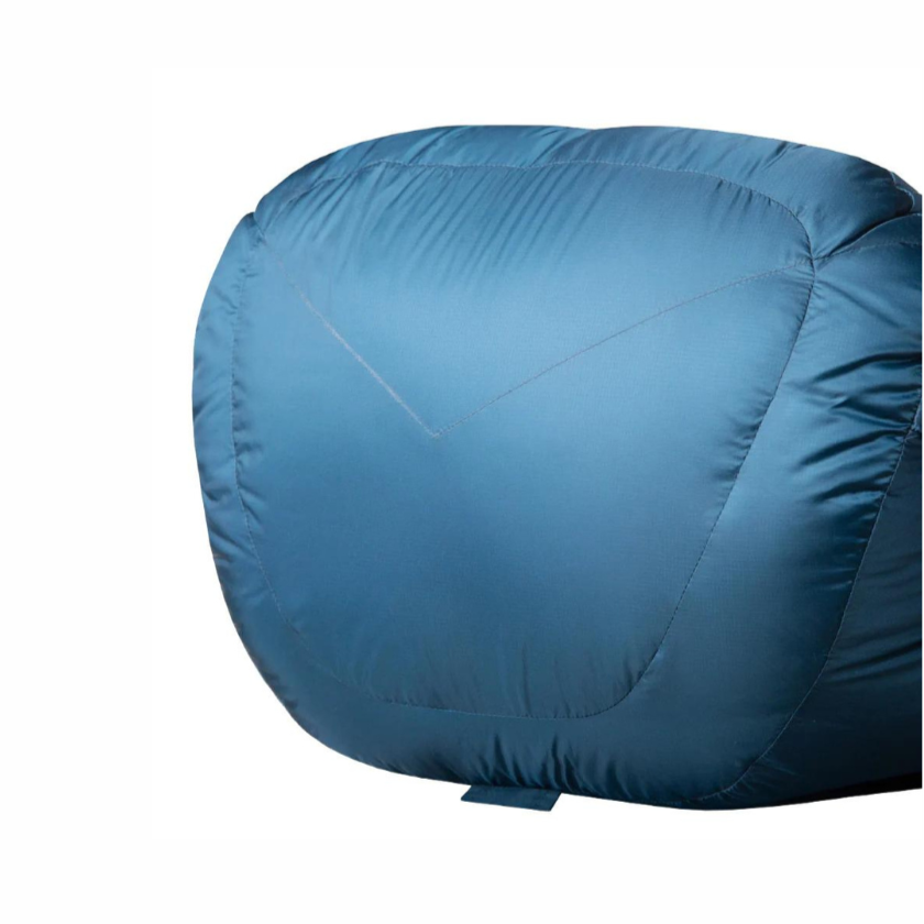 Mountain Equipment Helium 400 Sleeping Bag Outdoor Action Majolica Blue - Foot Box