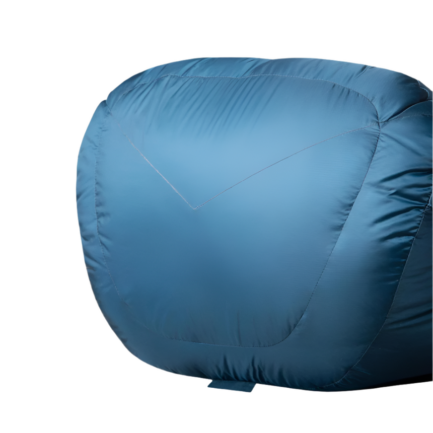 Mountain Equipment Helium 600 Sleeping Bag (-10°C/14°F) Outdoor Action Majolica Blue- Foot Box