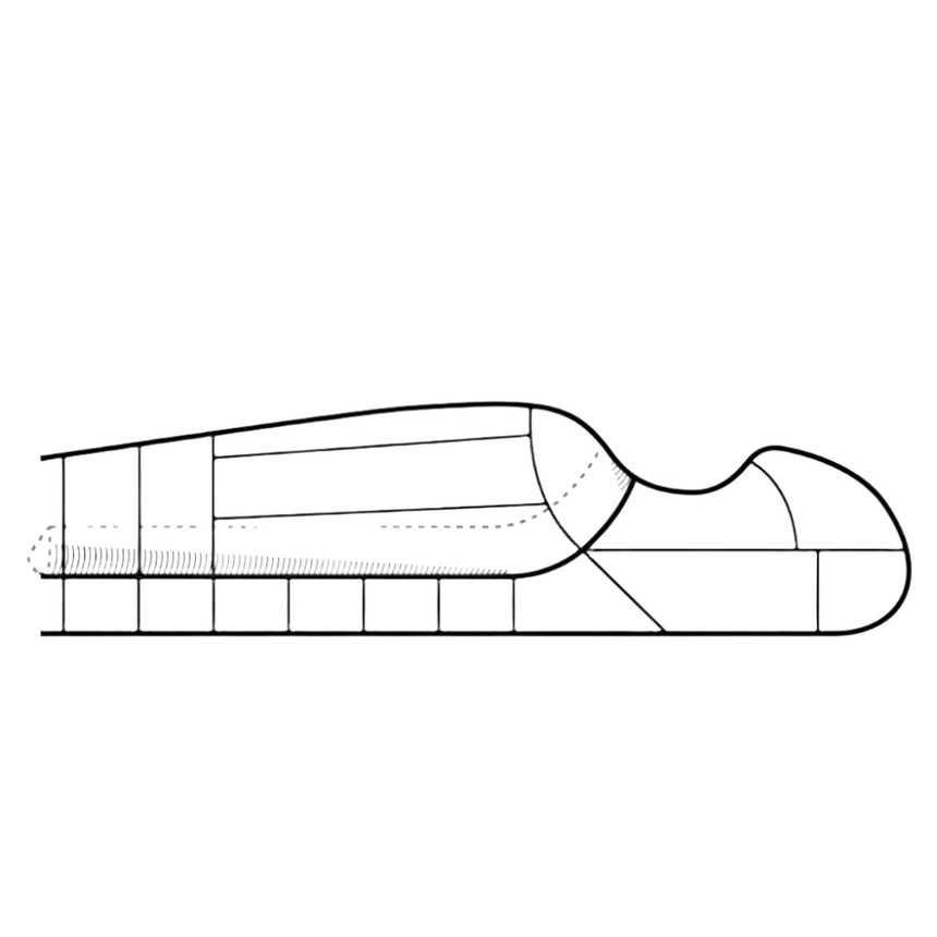 Mountain Equipment Helium GT 400 Sleeping Bag Anvil Grey- Mid-level Side Seams