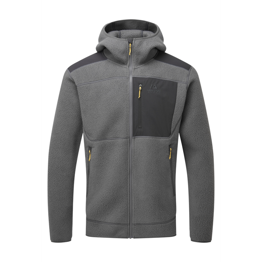 Mountain Equipment Highpile Hooded Men's Jacket Outdoor Action Anvil Grey/Black- Front