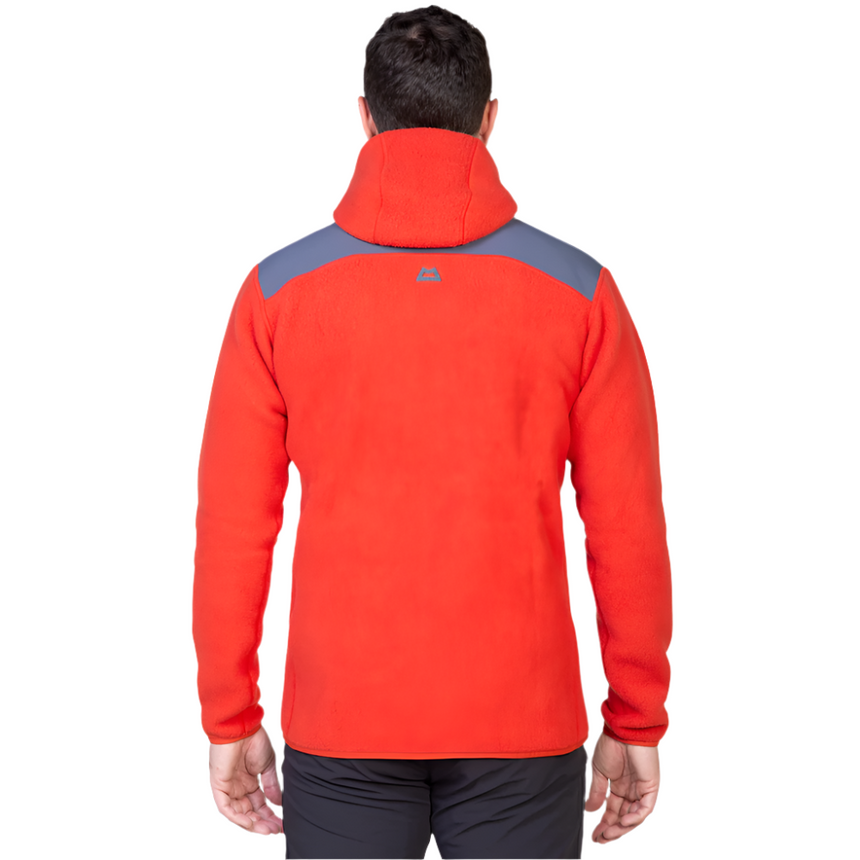 Mountain Equipment Highpile Hooded Men's Jacket Outdoor Action RedRock/Ombre- Back Fit on Model