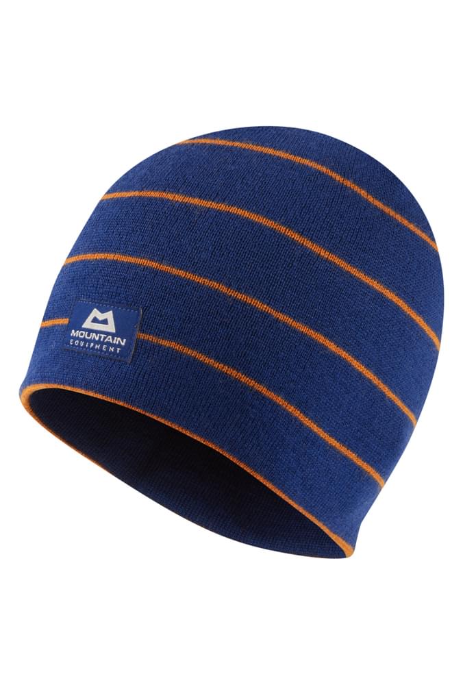 Mountain Equipment Humbolt Beanie Outdoor Action Admiral Blue/Rust- side view
