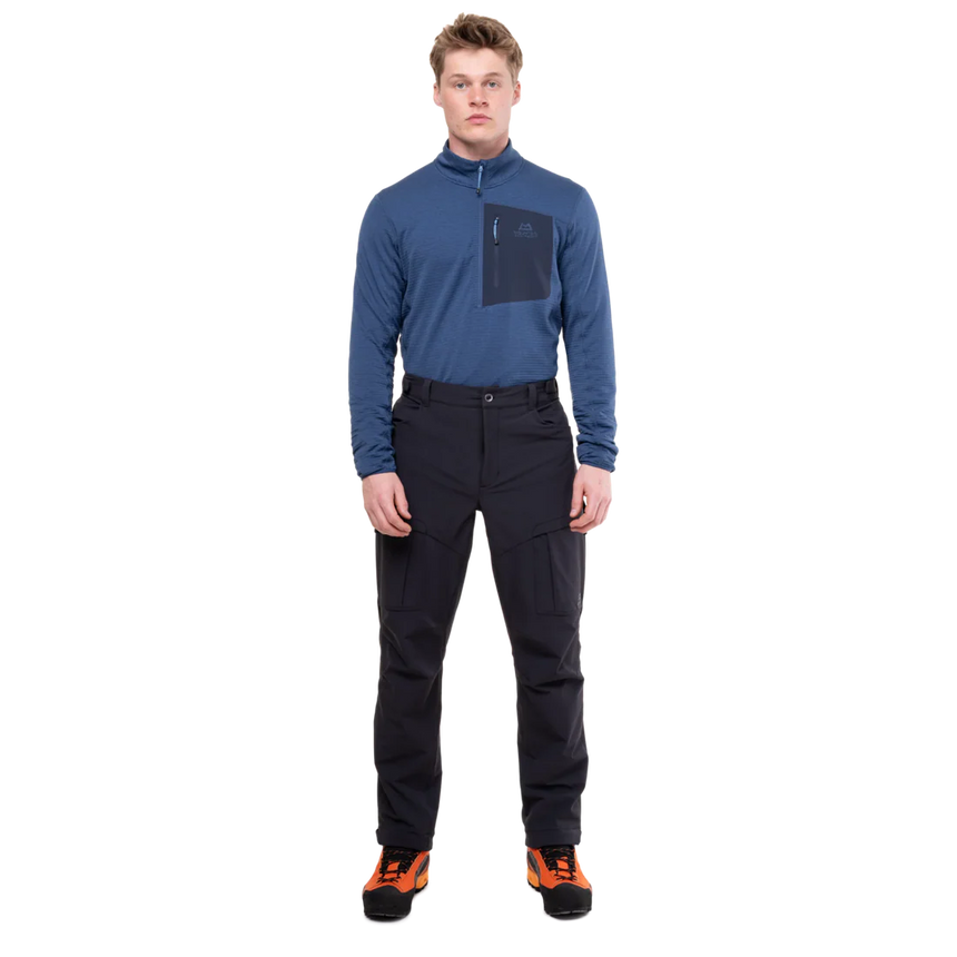Mountain Equipment Ibex Pro Men's Pant Outdoor Action Black - Full Front Fit