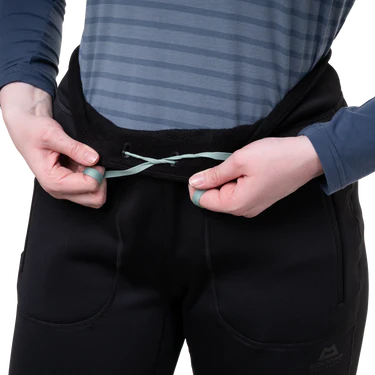 Mountain Equipment Jorasses Women's Pant Outdoor Action Black- Waistband with Drawcord