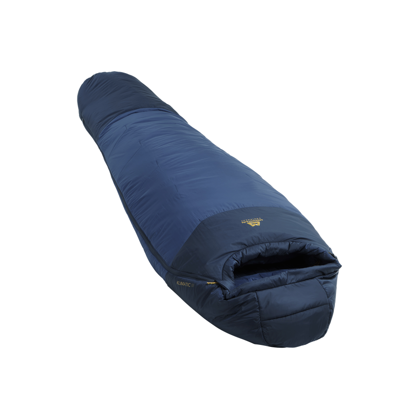 Mountain Equipment Klimatic III Sleeping Bags (-6°C/21°F) Outdoor Action Dusk- Slanted