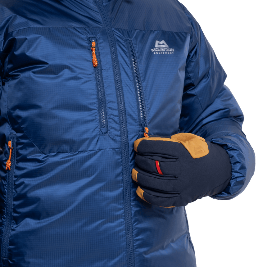 Mountain Equipment Kryos Women's Jacket Outdoor Action Admiral Blue- 2 Chest Pockets
