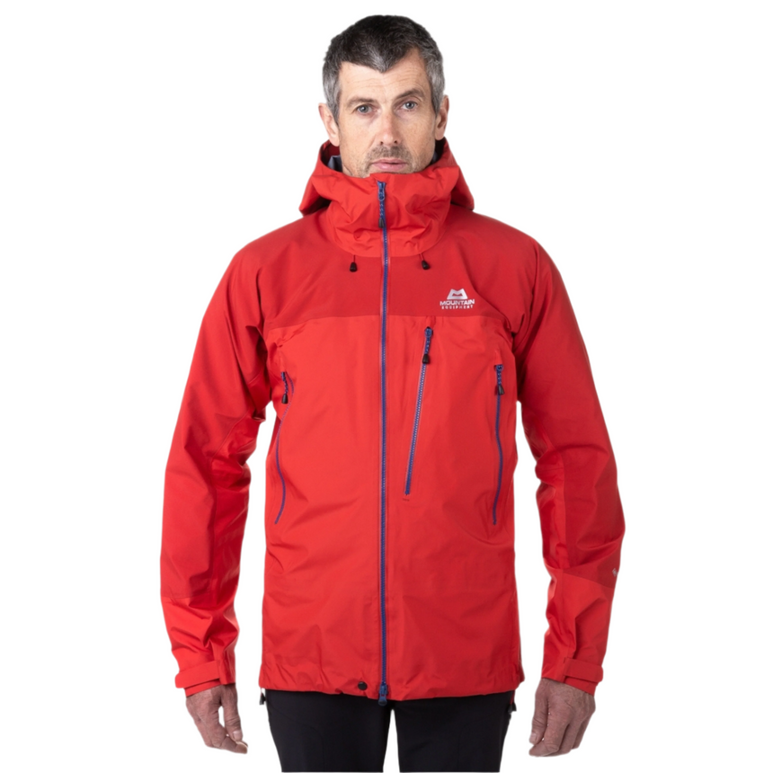 Mountain Equipment Lhotse GORE-TEX Men's Jacket Outdoor Action Imperial Red/Crimson- Front fit