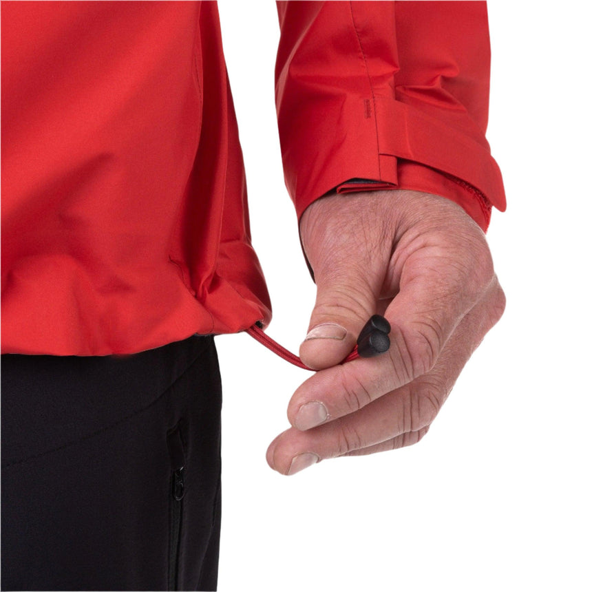 Mountain Equipment Lhotse GORE-TEX Men's Jacket Outdoor Action Imperial Red/Crimson- Hem Drawcord