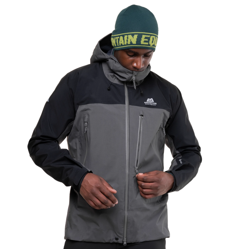 Mountain Equipment Lhotse Men's Jacket Outdoor Action Anvil Grey/Black- Outer Chest Pocket