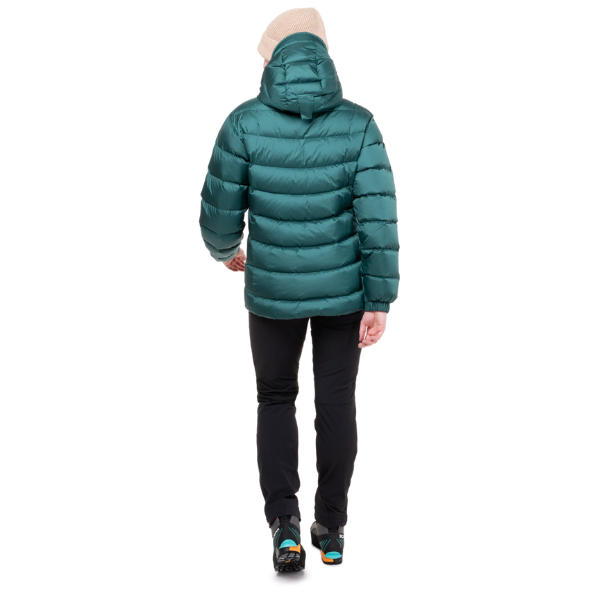 Mountain Equipment Lightline Women's Jacket Outdoor Action Deep Teal- Back Fit on Model