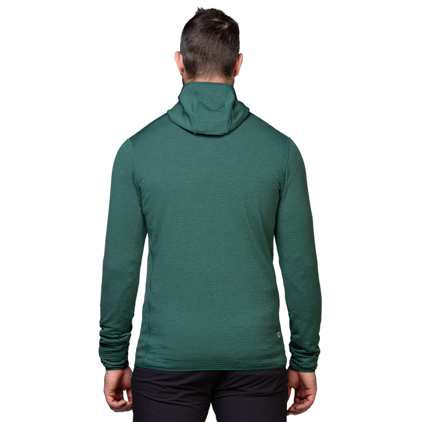 Mountain Equipment Lumiko Hooded Men's Jacket Outdoor Action Fern/Ombre- Back fit