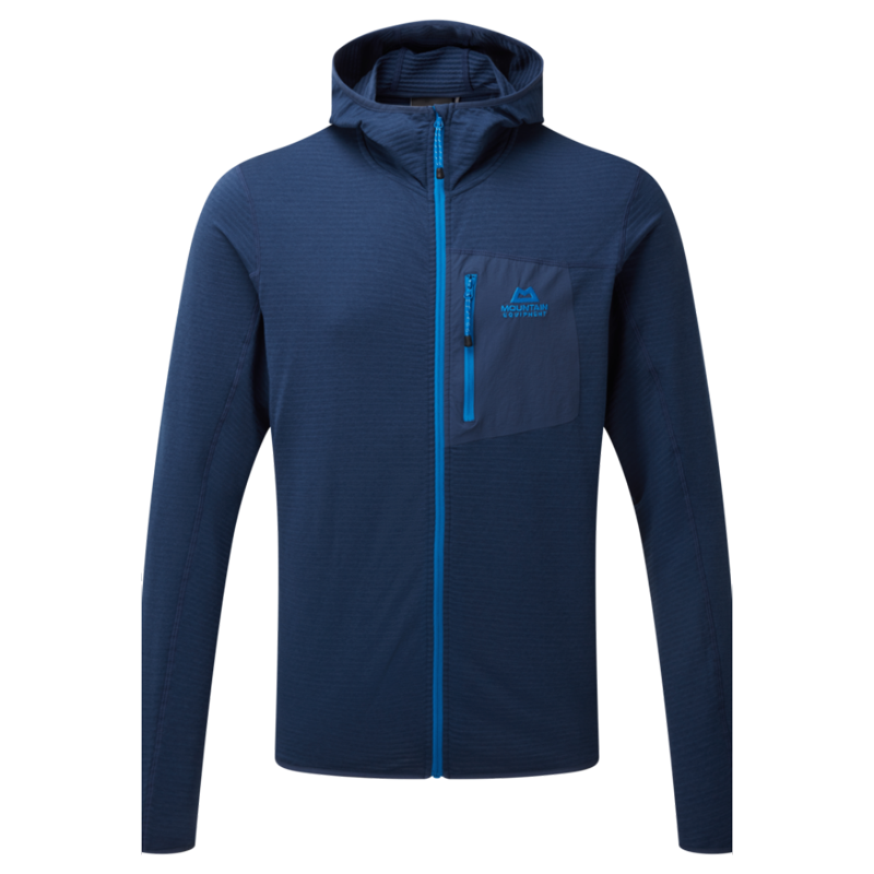Mountain Equipment Lumiko Hooded Men's Jacket Outdoor Action Medieval Blue - Front