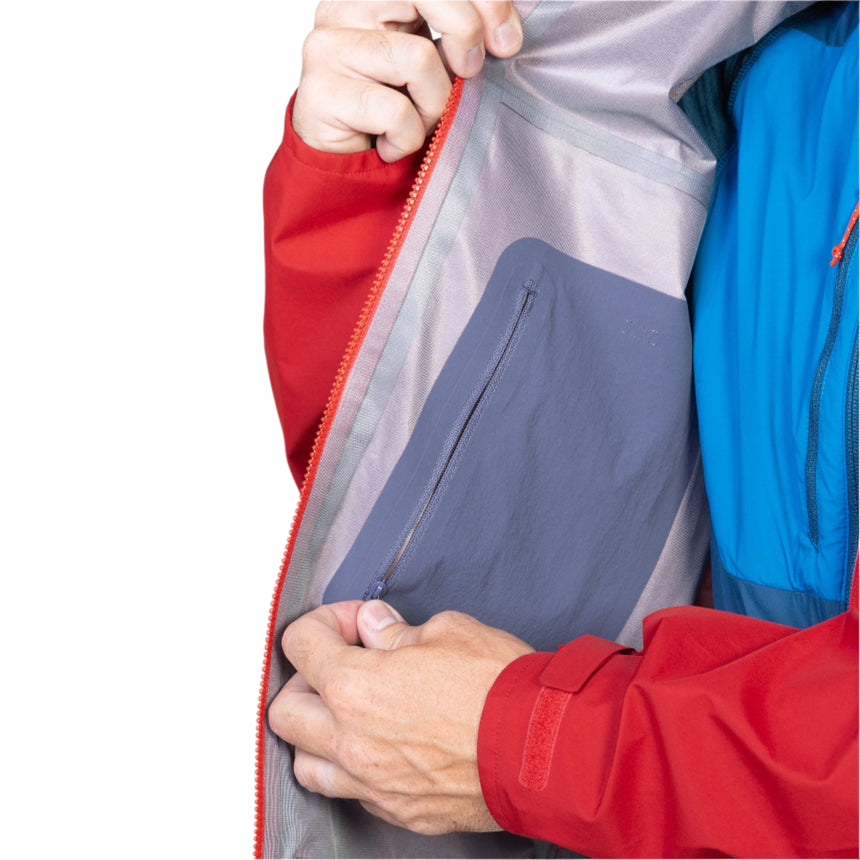Mountain Equipment Makalu GORE-TEX Men's Jacket Imperial Red/Crimson- Inner Zipped Pocket