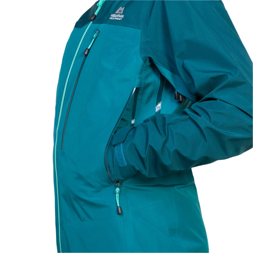 Mountain Equipment Makalu GORE-TEX Women's Jacket Spruce/Deep Teal- Hand Pocket
