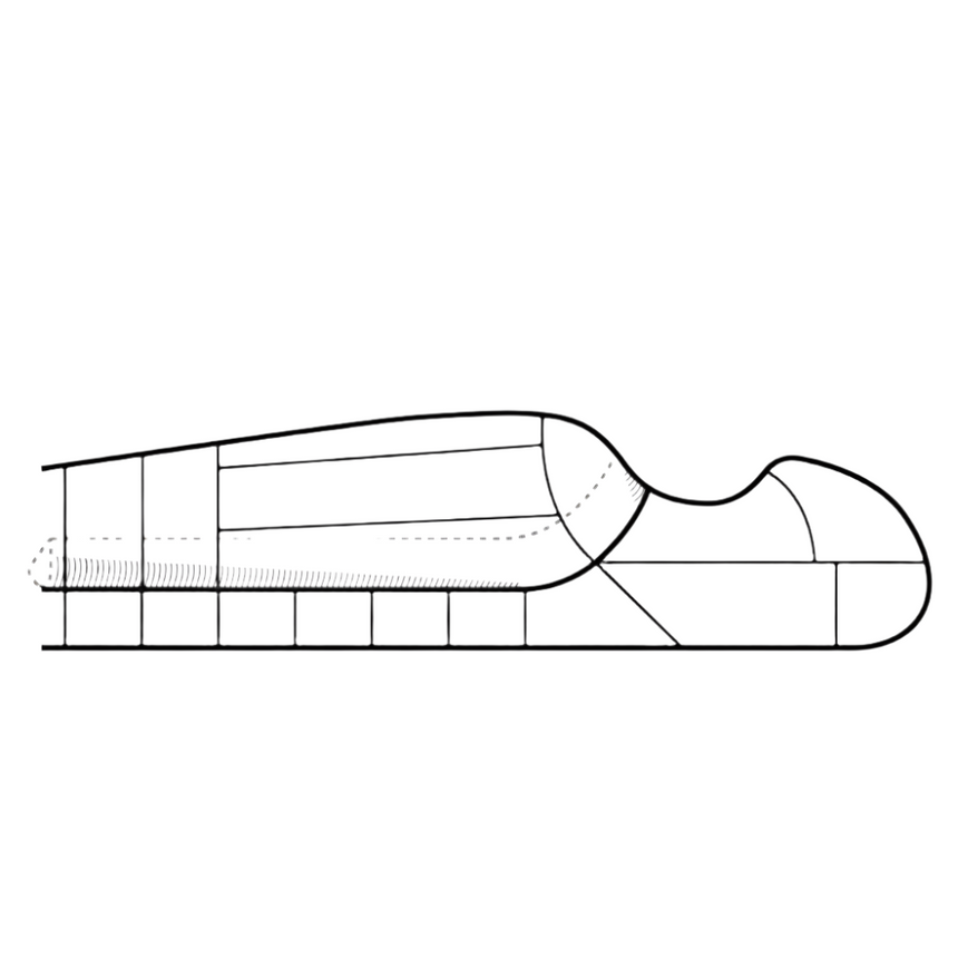 Mountain Equipment Olympus 650 Sleeping Bag Outdoor Action Admiral Blue- Mid-level Side Seams