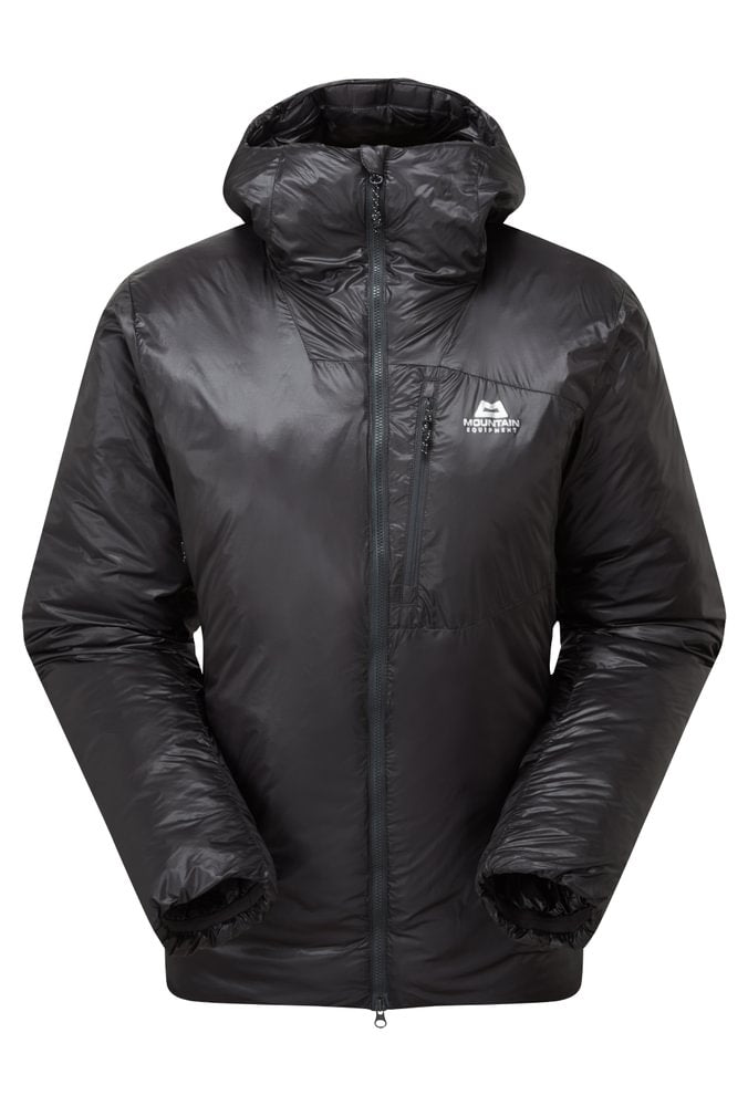 Mountain Equipment Oreus Hooded Women's Jacket Outdoor Action Obsidian- Front