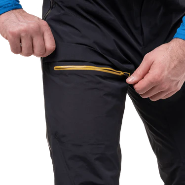 Mountain Equipment Orion Men's Pant Outdoor Action Black- Zipped Thigh Pocket