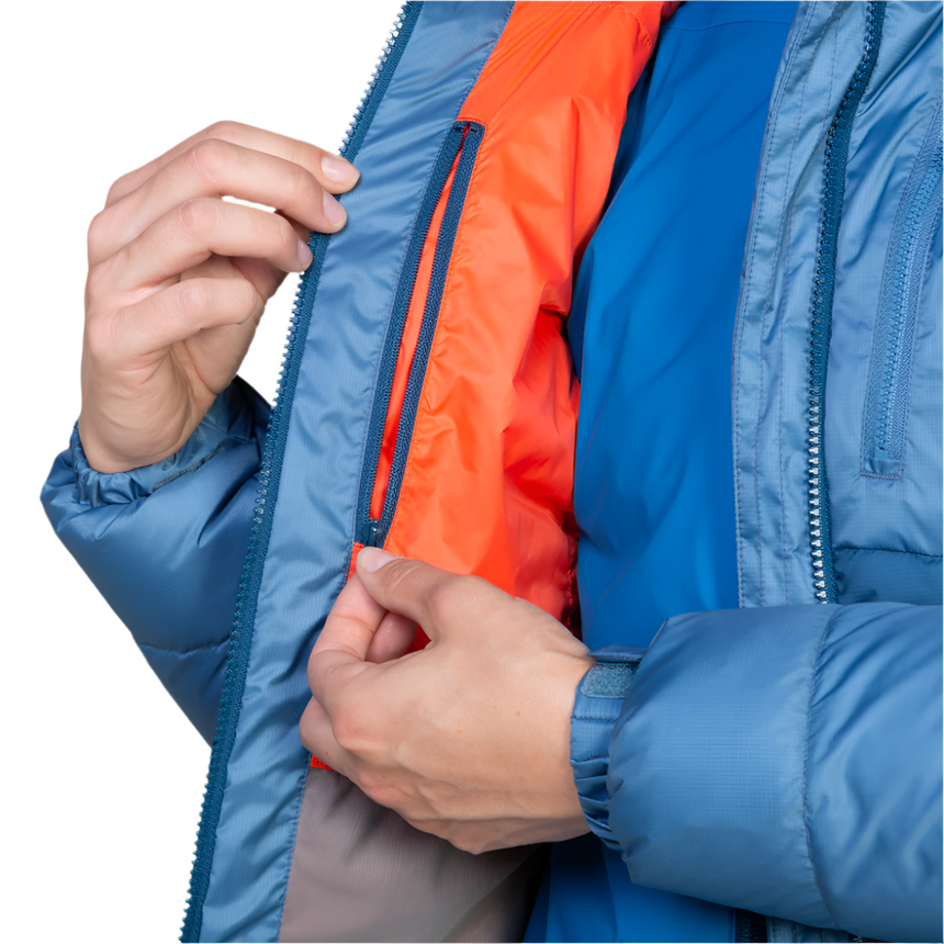 Mountain Equipment Paiyu Women's Jacket Outdoor Action Majolica/Stellar - Inner Zipped Security