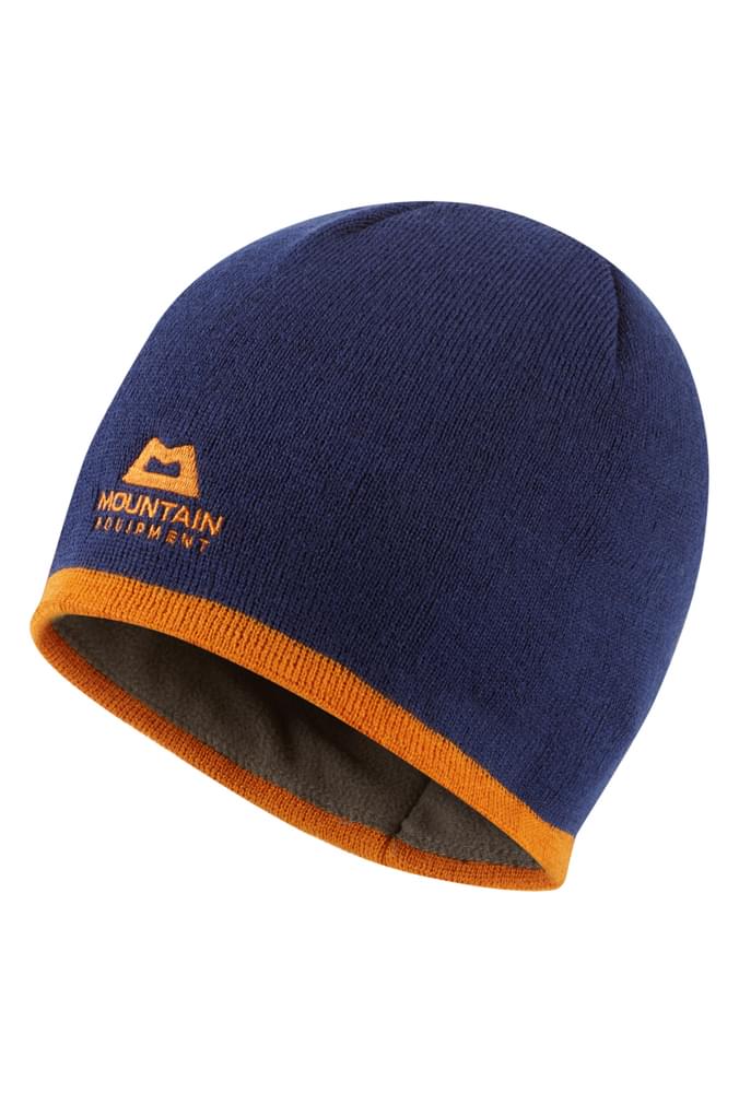 Mountain Equipment Plain Knitted Beanie Outdoor Action Admiral Blue/Rust- Front