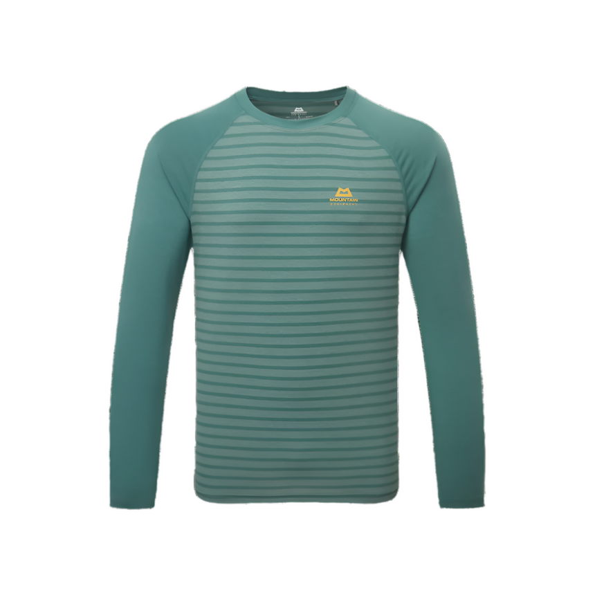 Mountain Equipment Redline LS Men's Tee Outdoor Action Fern Stripe/Fern- Front