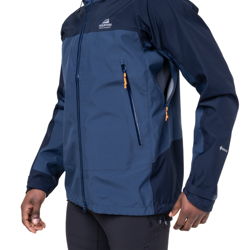 Mountain Equipment Saltoro Gore-Tex Men's Jacket Outdoor Action Dusk/Cosmos- Underarm Pit Zip