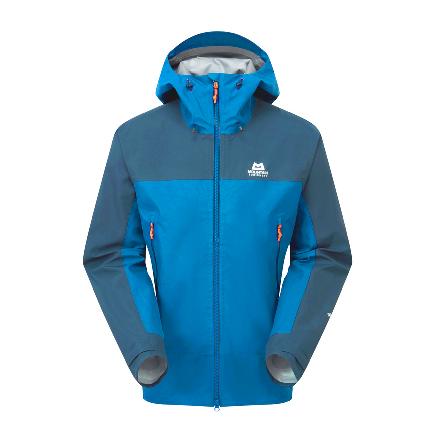 Mountain Equipment Saltoro Gore-Tex Men's Jacket Outdoor Action Mykonos Blue/Majolica Blue- Front