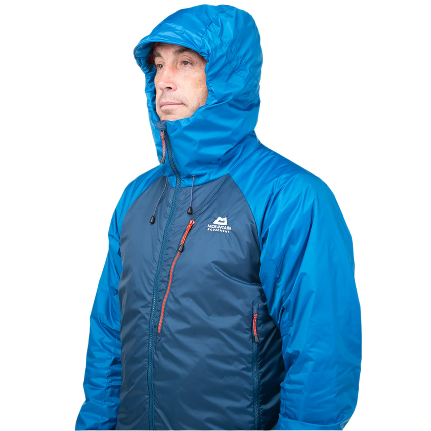 Mountain Equipment Shelterstone Men's Jacket Outdoor Action Admiral Blue- Hood