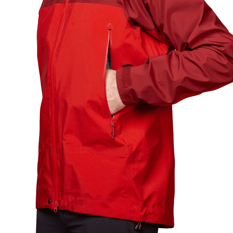 Mountain Equipment Shigri GORE-TEX Men’s Jacket Outdoor Action Chili Red/Merlot - 2 large pockets