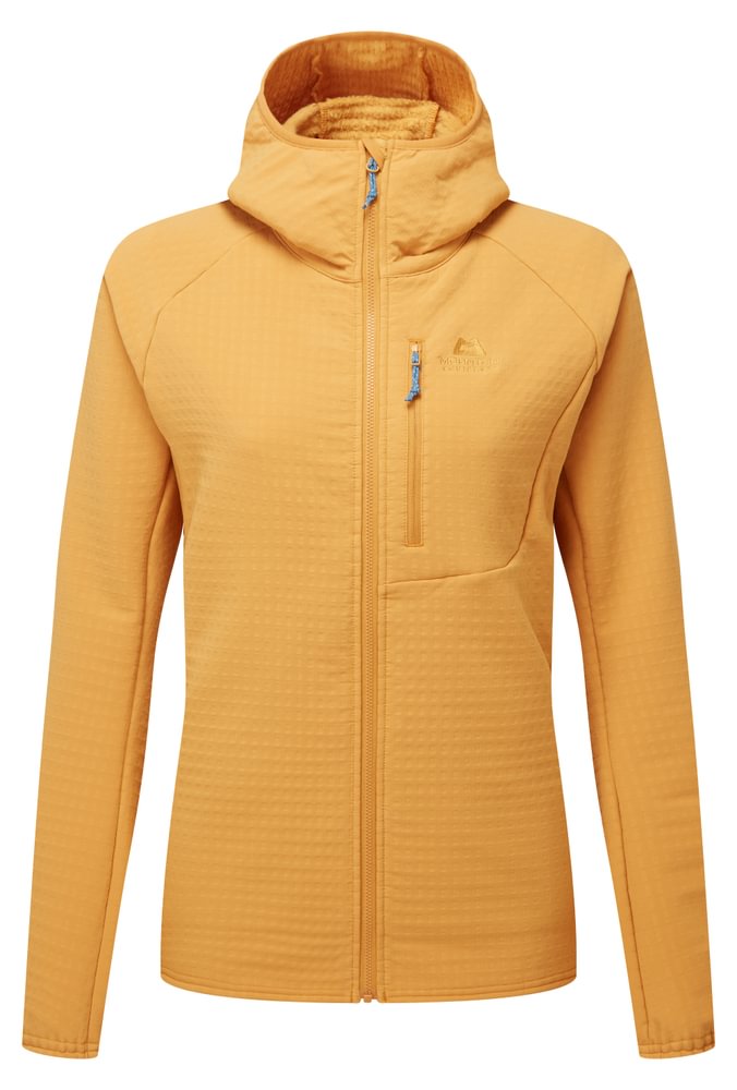 Mountain Equipment Shroud Hooded Women's Jacket Outdoor Action Butterscotch- front