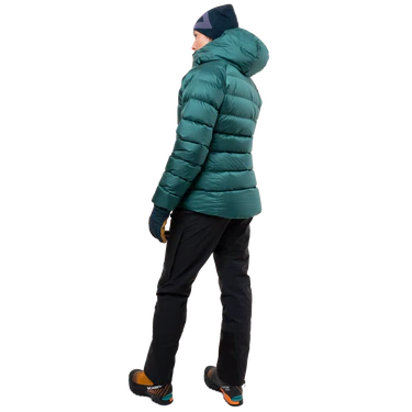Mountain Equipment Sigma Women's Jacket Outdoor Action Deep Teal- Side Fit on Model