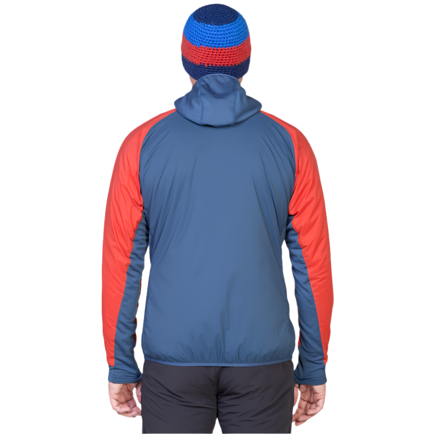Mountain Equipment Switch Pro Hooded Men's Jacket Outdoor Action Redrock/Dusk- Back fit