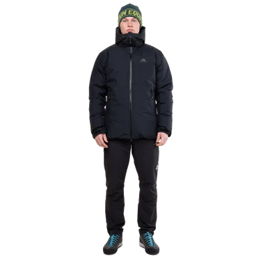 Mountain Equipment Triton Men's Jacket Outdoor Action Slate Black/Black- Front fit on Model