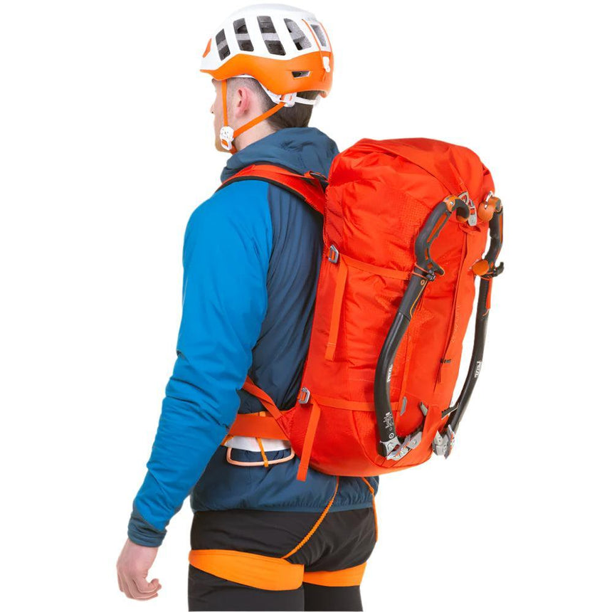 Mountain Equipment Tupilak 37+ Backpack Outdoor Action Magma- Side Fit